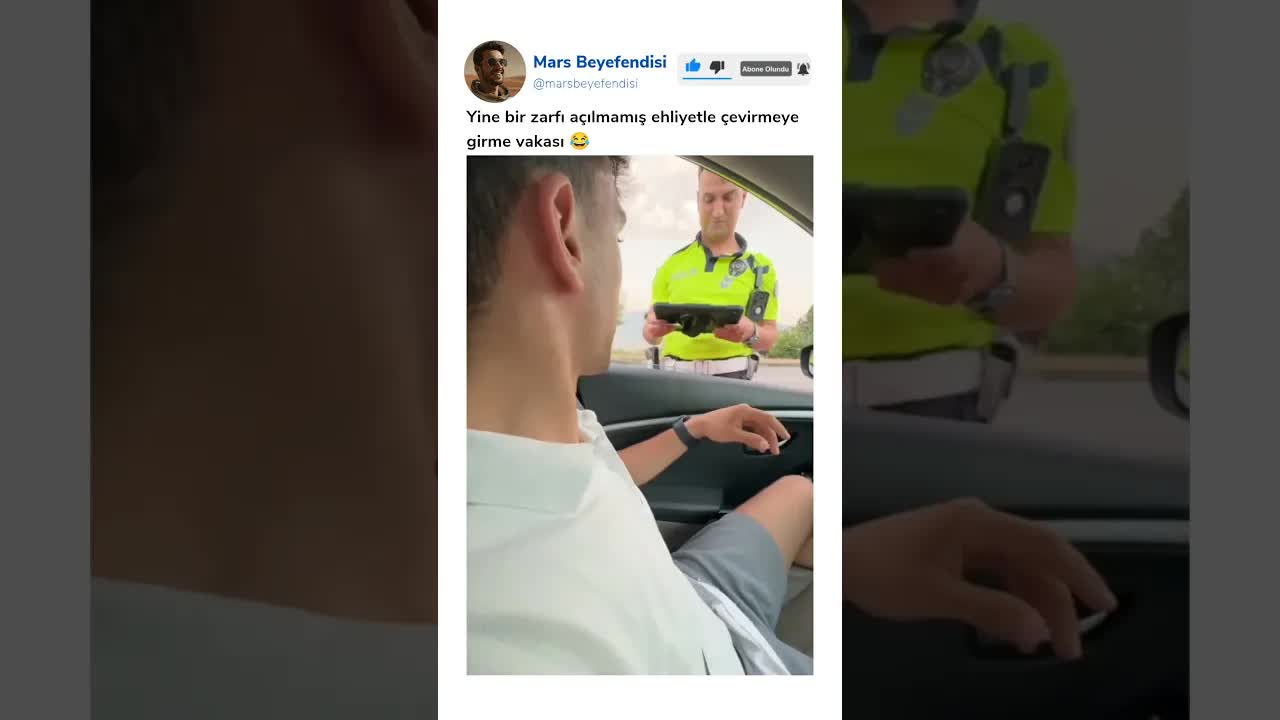 Yeni ehliyet alan aday sürücüye polis uyarısı
