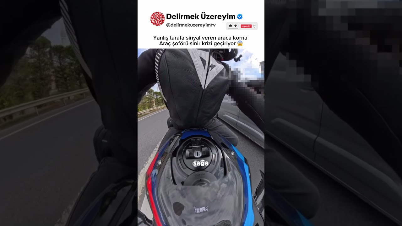 Trafikte Sinir Krizi Geçiren Sürücü