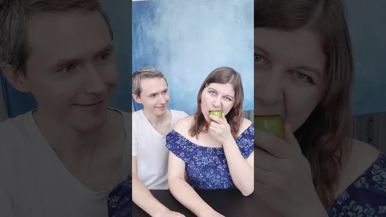 Прошу другое яблоко, карандаш и кружку
