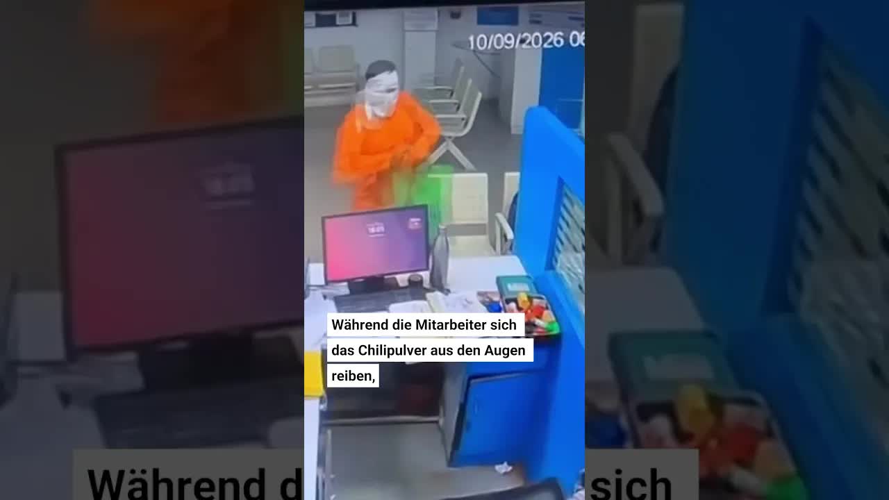 Banküberfall mit Chilipulver in Indien