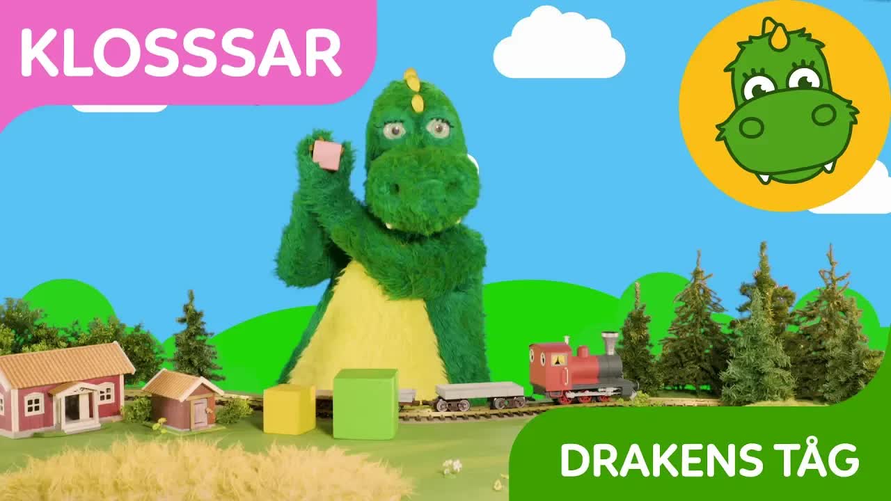 Drakens tåg: Lär sig färger och storlek