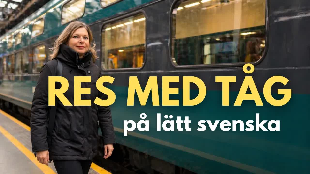 Res med tåg till Bergen på lätt svenska