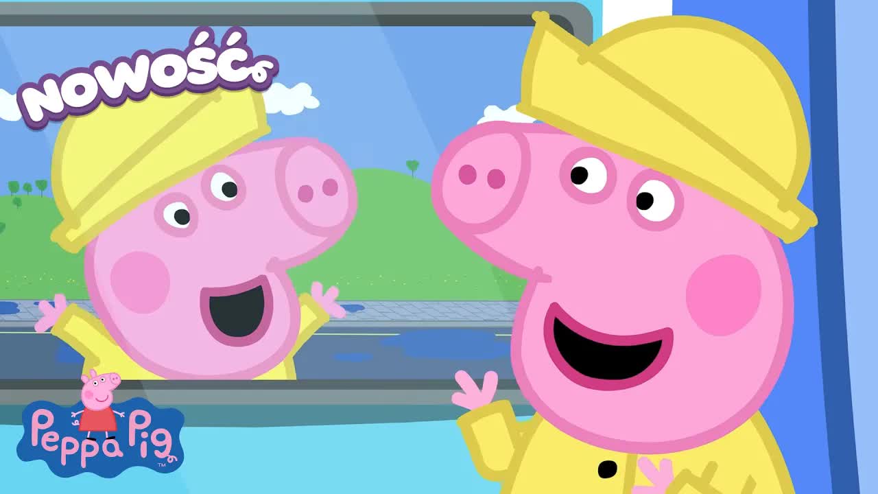 Peppa i George grają w grę bez śmiechu
