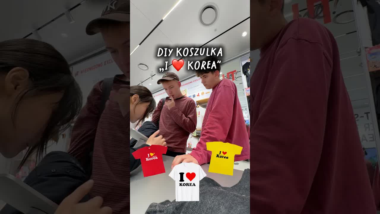 DIY koszulka z Korei Południowej w Unile