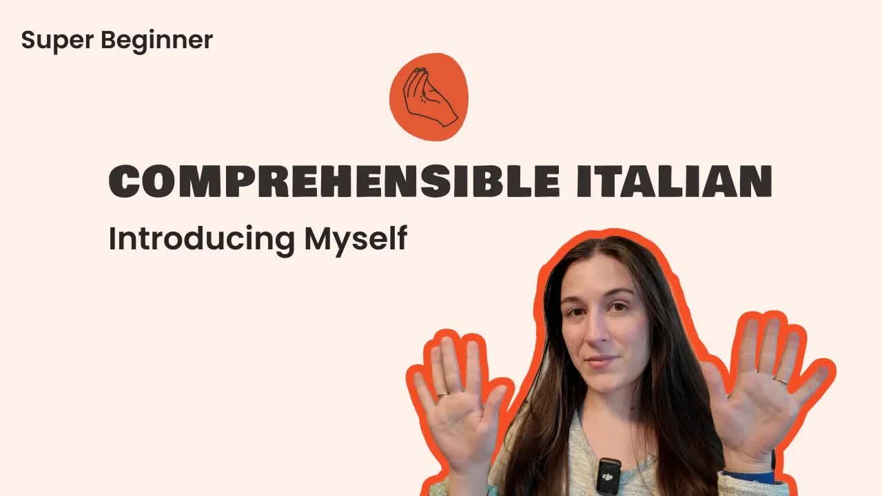 Presentazione in italiano: mi chiamo Clara