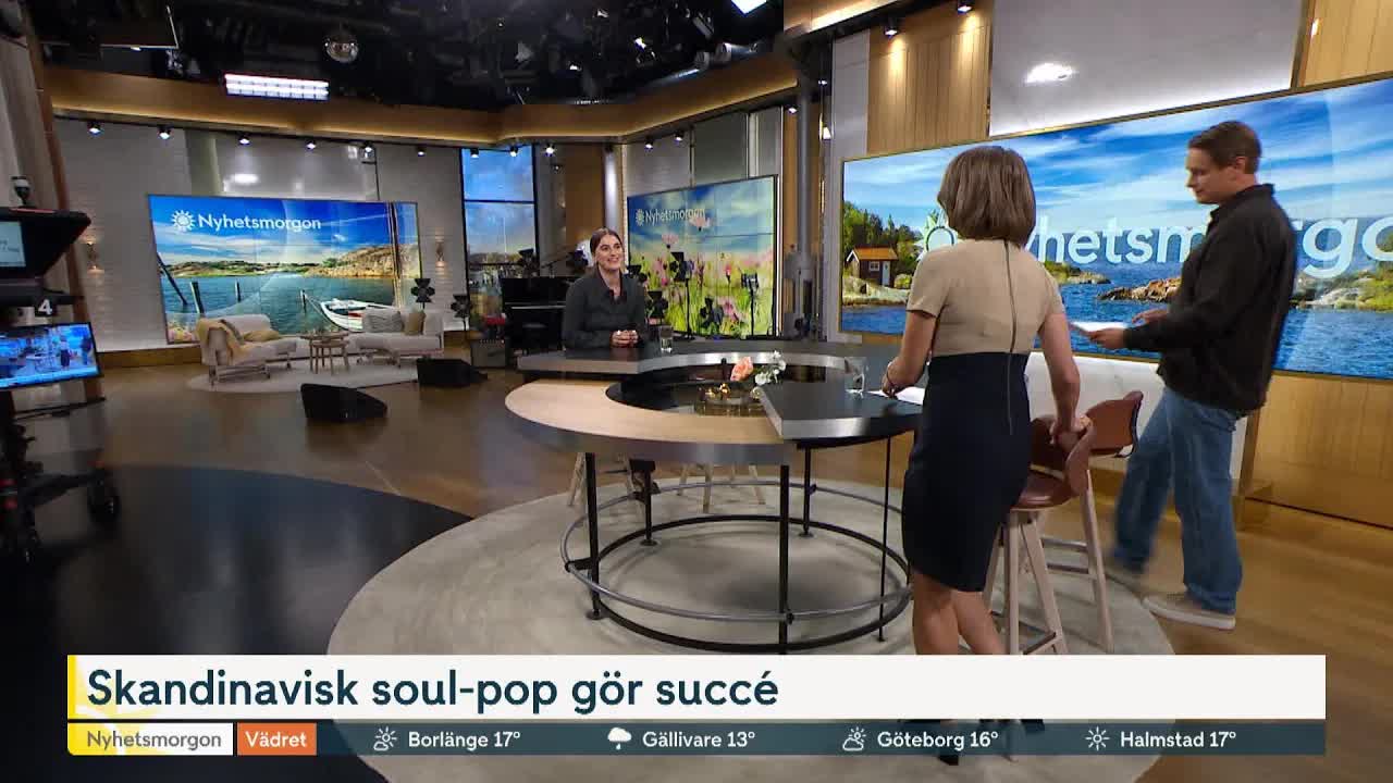 Skandinavisk soul-pop gör succé i Nyhetsmorgon
