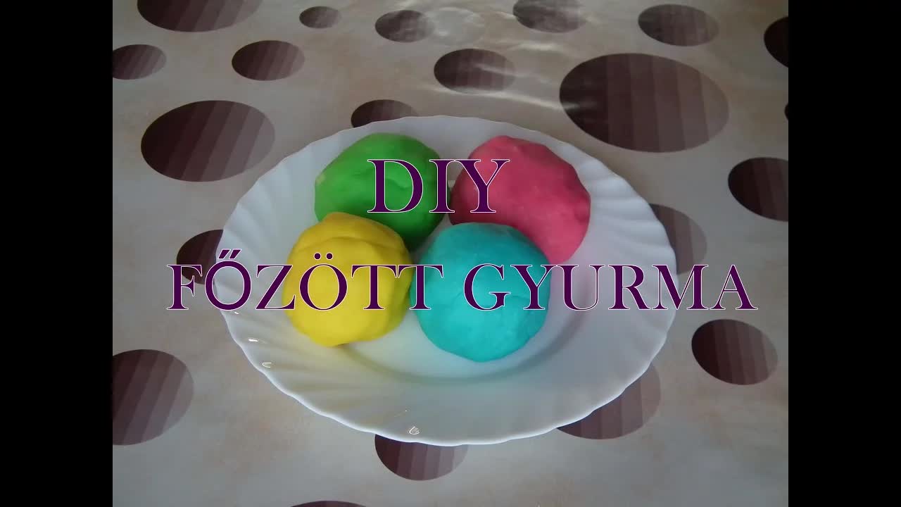 Főzött sóliszt gyurma készítése lépésről lépésre