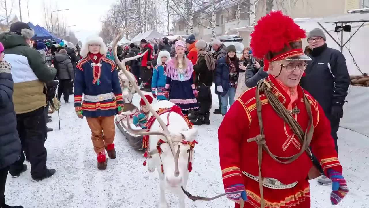 Renrajd på Jokkmokks Marknad
