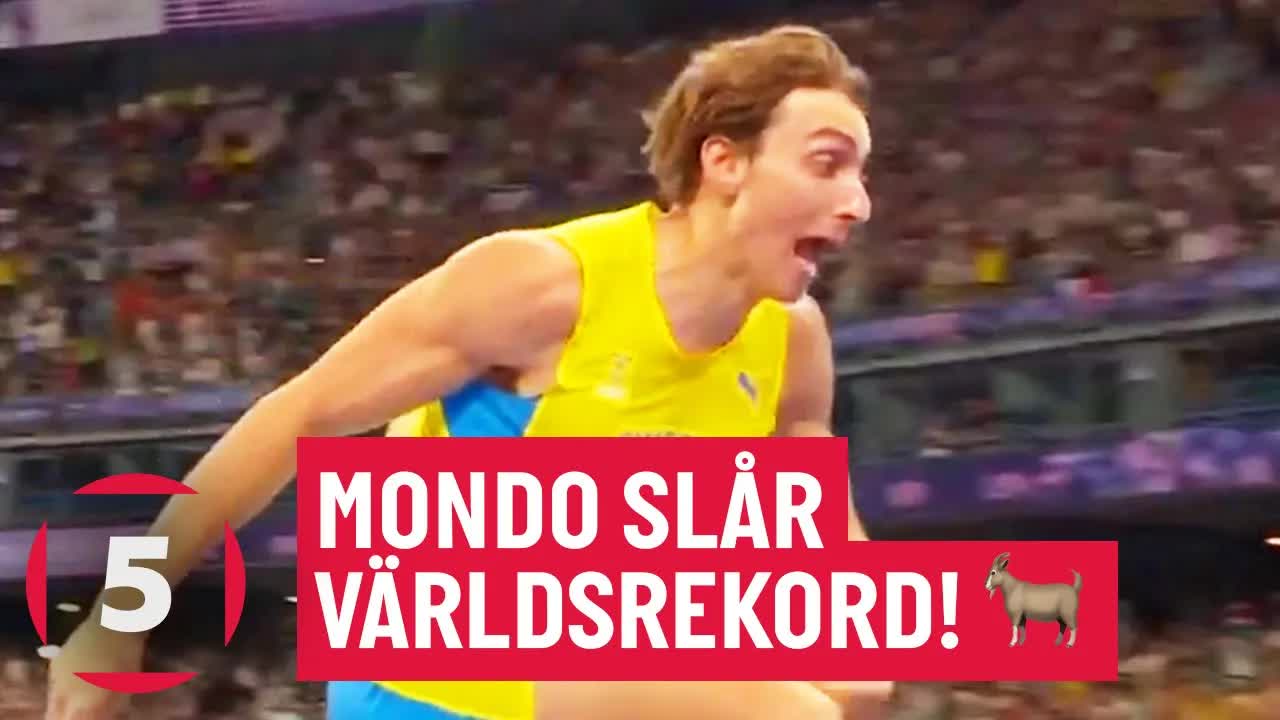 Armand Duplantis slår världsrekord och tar OS-guld