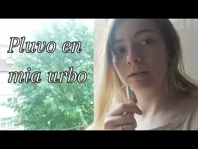 Pluvo en mia urbo - mi ne povas promeni hodiaŭ