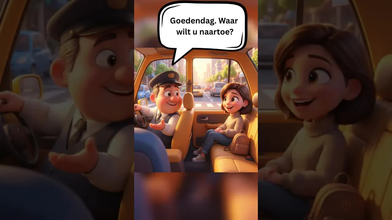 Naar het hotel met de taxi