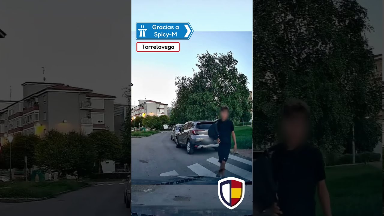 Reacción ante accidente de tráfico en España