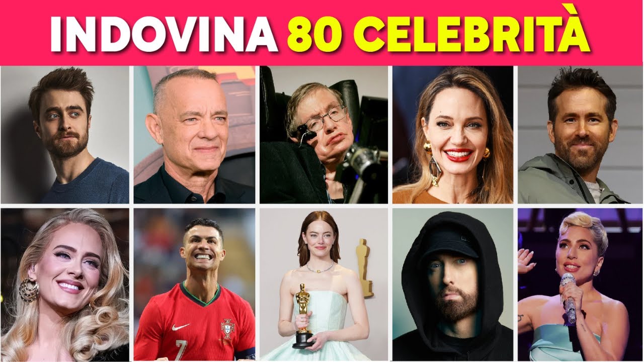 Quiz Celebrità: Indovina le Star in 5 Secondi