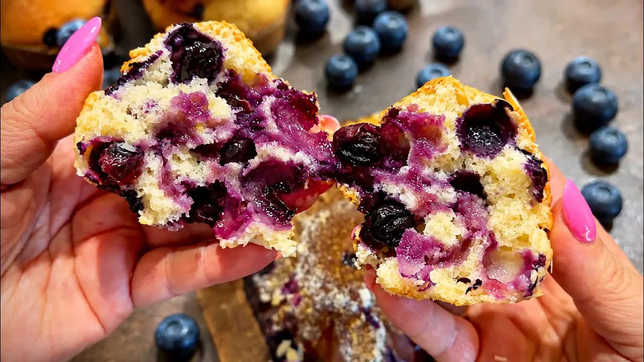 Лесни и вкусни мъфани с боровинки