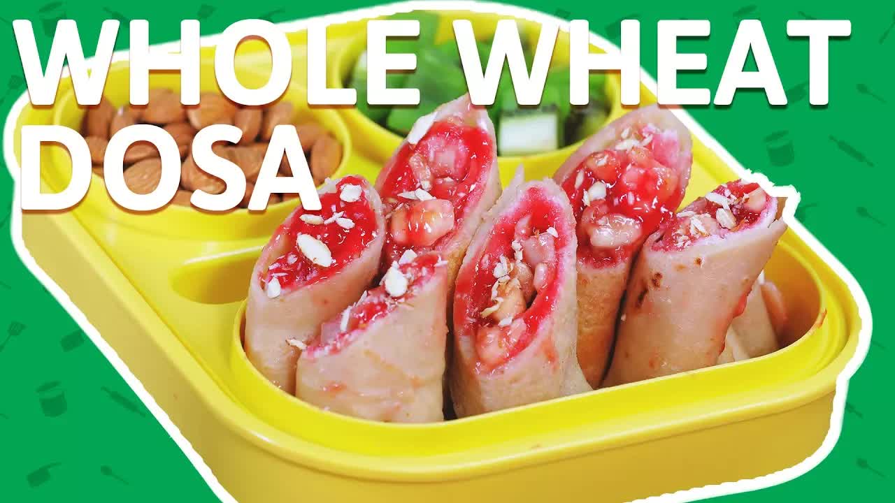 Sweet Banana Atta Dosa For Kids’ Tiffin Box