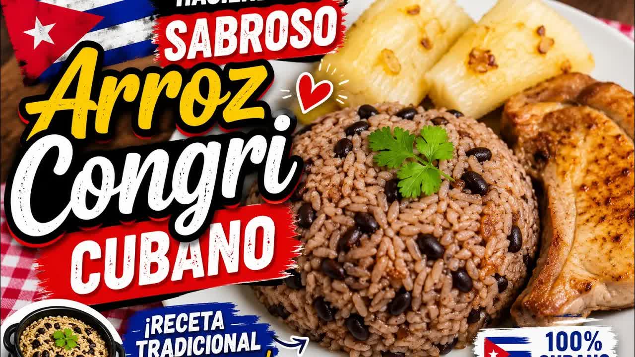 Preparando congrí cubano auténtico con Leska
