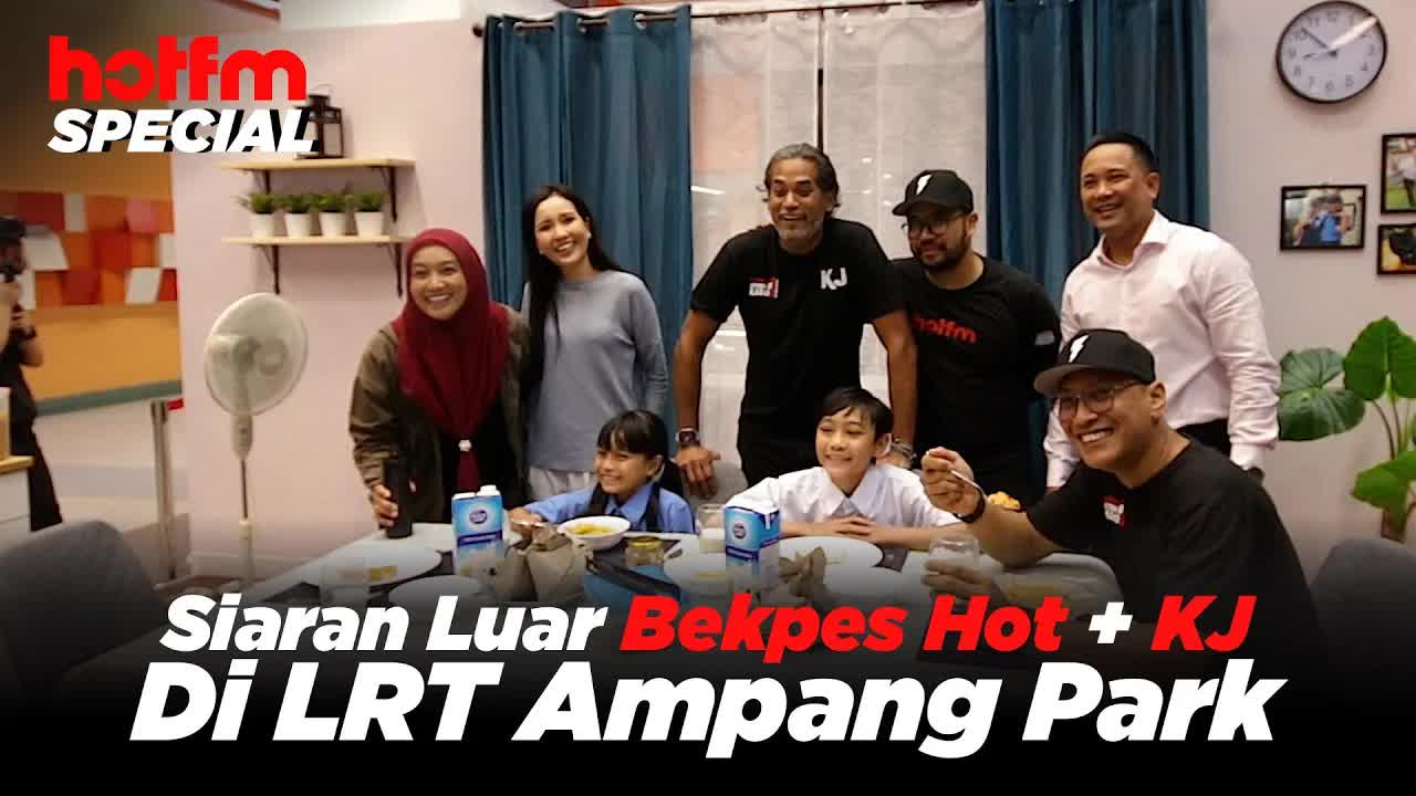 Siaran luar Bekpes Hot di LRT Ampang Park
