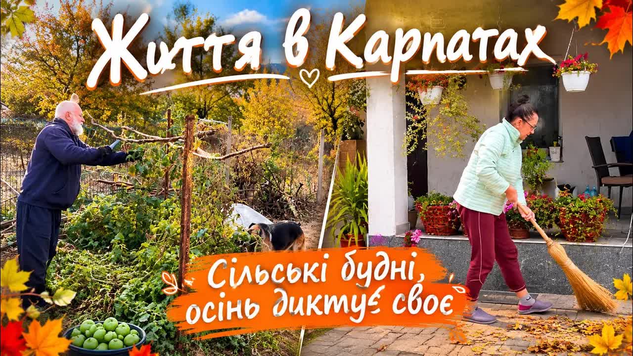 Осінні будні в Карпатах: сад, піца та природа