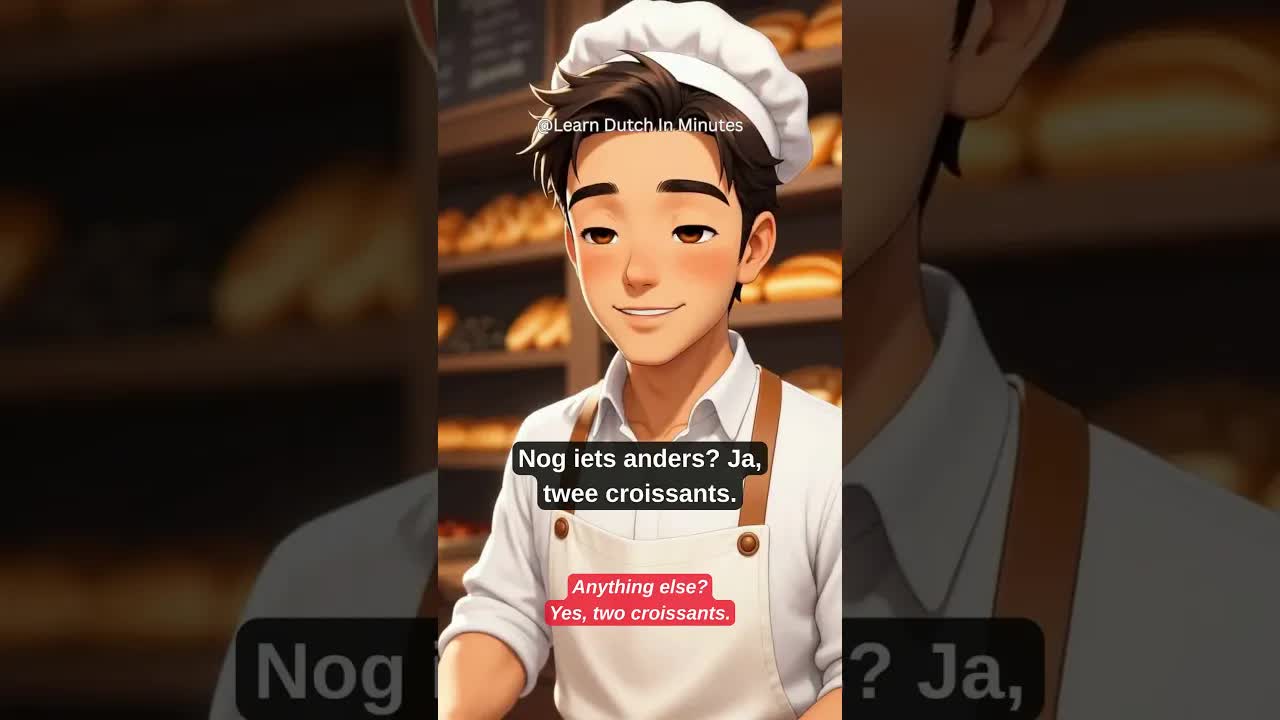 Een gesprek bij de bakker