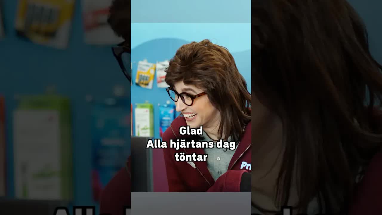 Terese i kassan firar Alla hjärtans dag