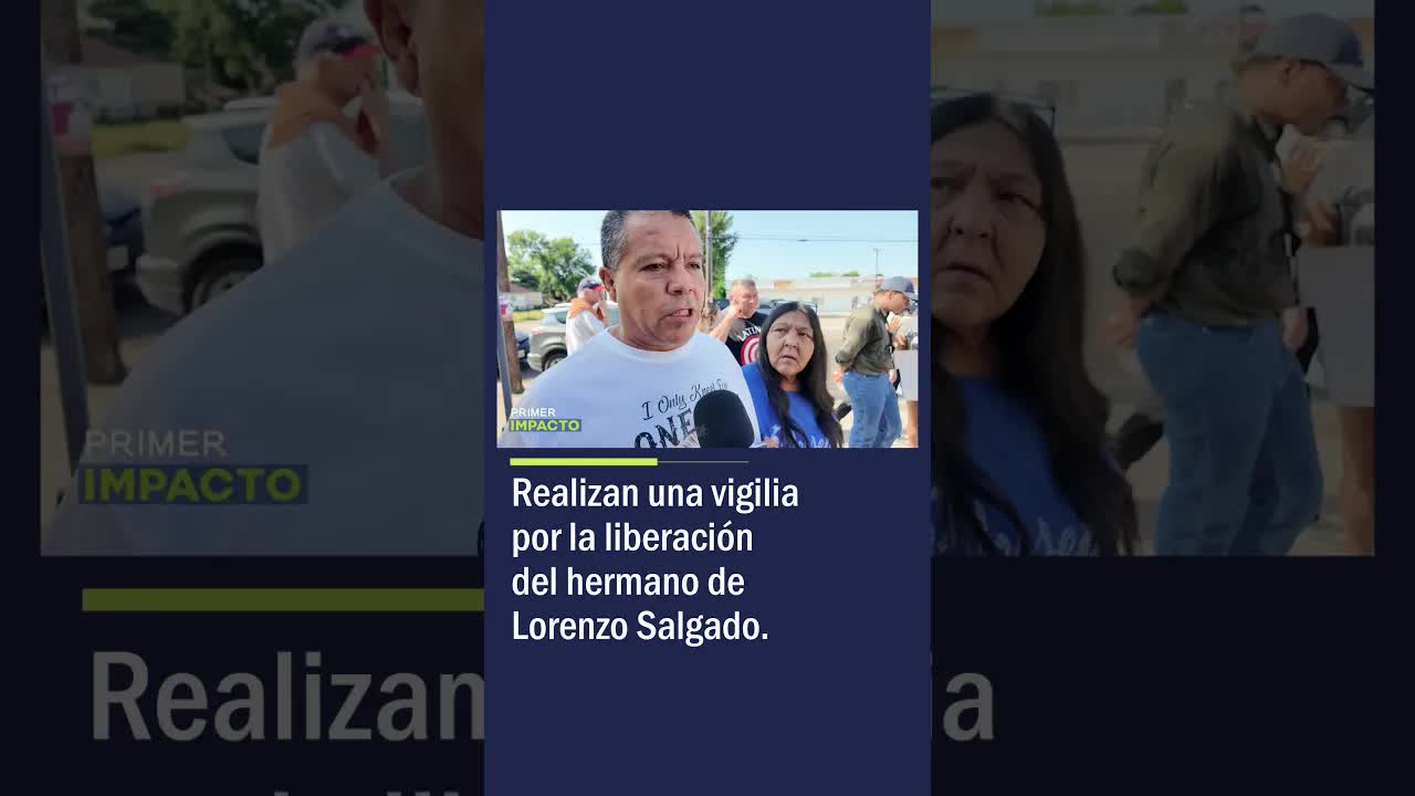 Vigilia por la liberación del hermano de Lorenzo Salgado