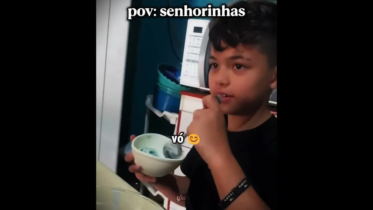 A reação da senhora foi hilária