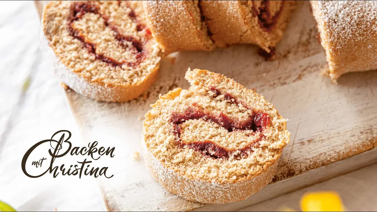 Glutenfreie Buchweizen-Roulade backen