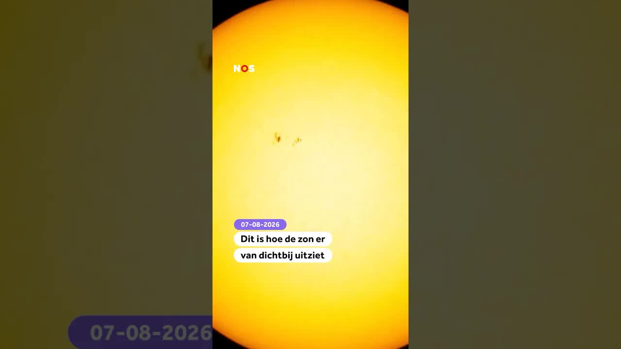 Hoe de zon er van dichtbij uitziet