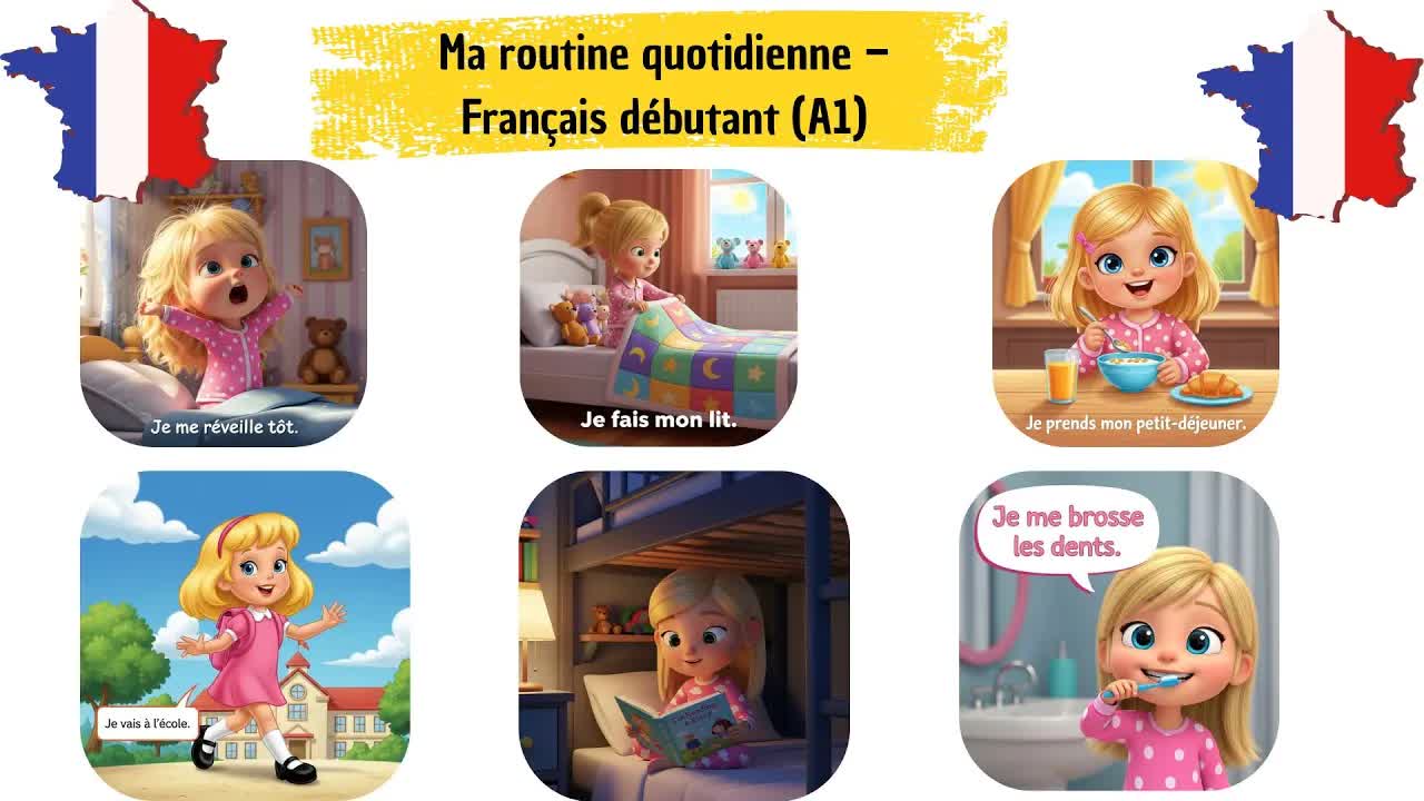 Ma routine quotidienne en français