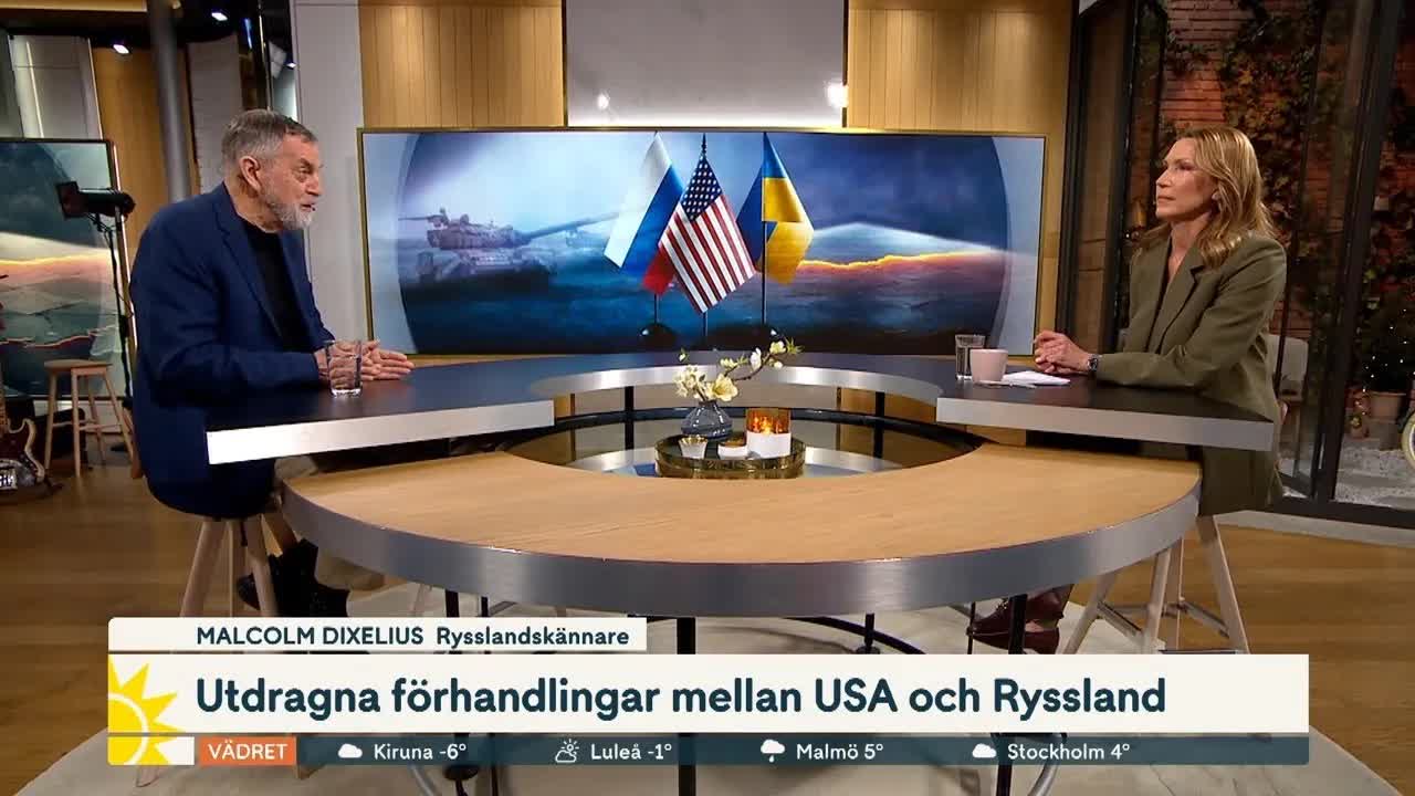 Malcolm Dexelius om Rysslands strategi och fredsförhandlingar