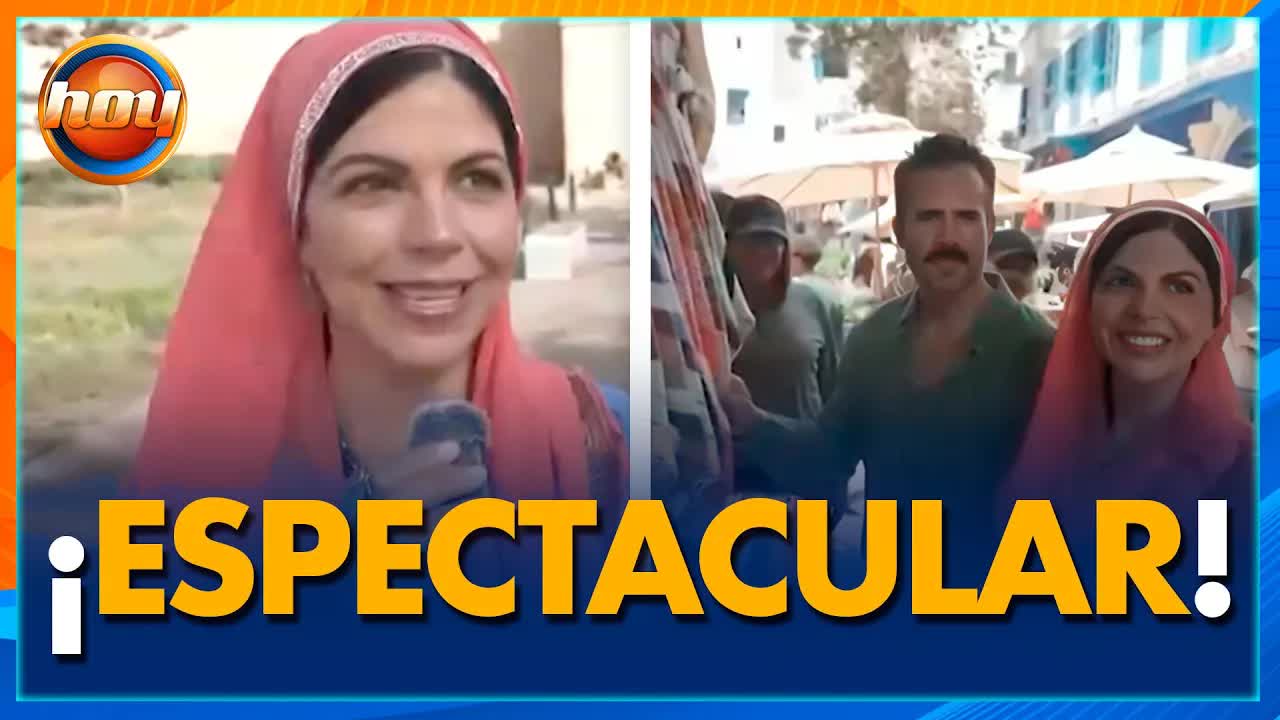 África Zabala y José Ron graban en Marruecos