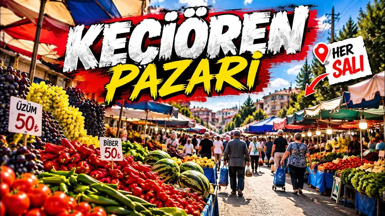 Besuch im türkischen Wochenmarkt in Ankara