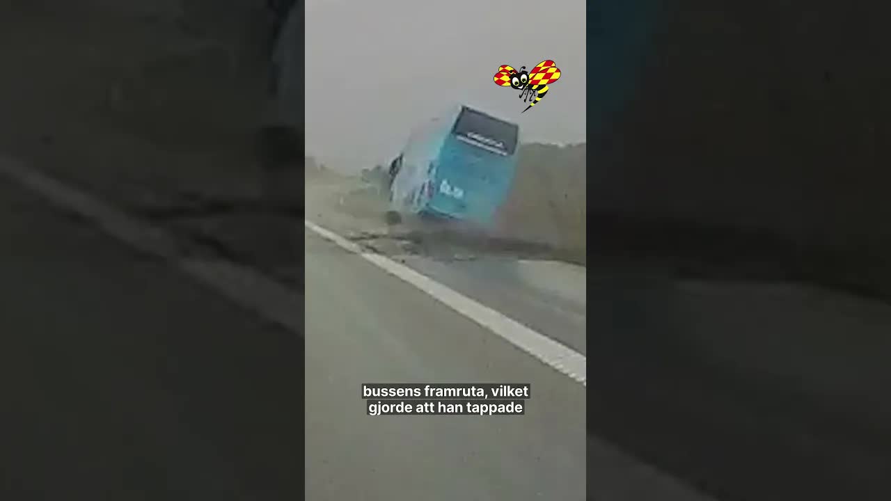 Bussolycka på E4an: Chaufför åtalad