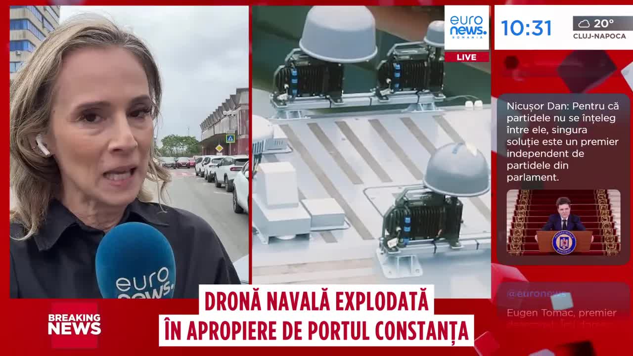 Dronă maritimă explodată lângă Portul Constanța
