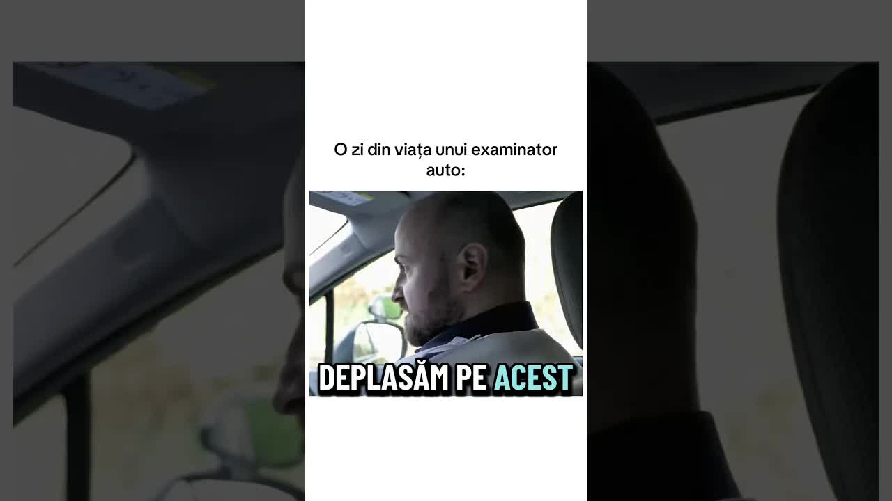 Examen de condus cu glume și tensiune