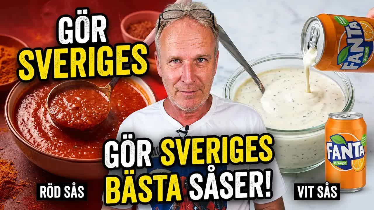 Så gör du godaste röda och vita kebabsåsen