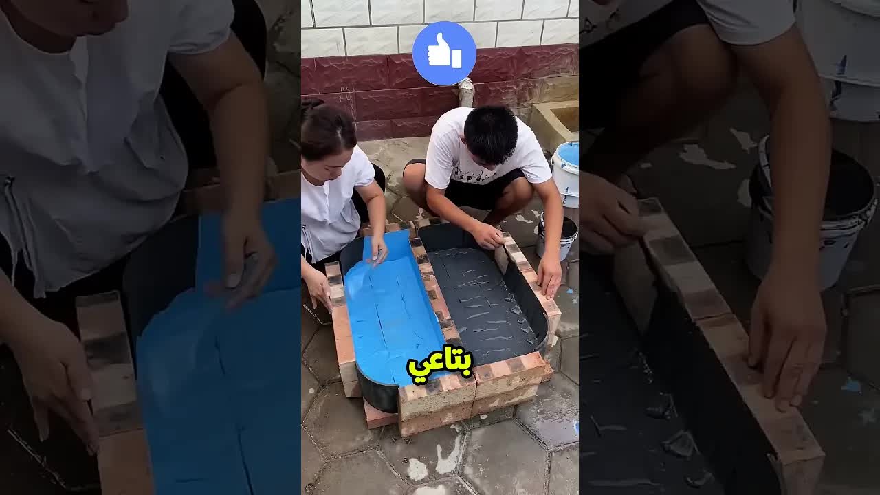 بابا عملي حوض سمك في البيت
