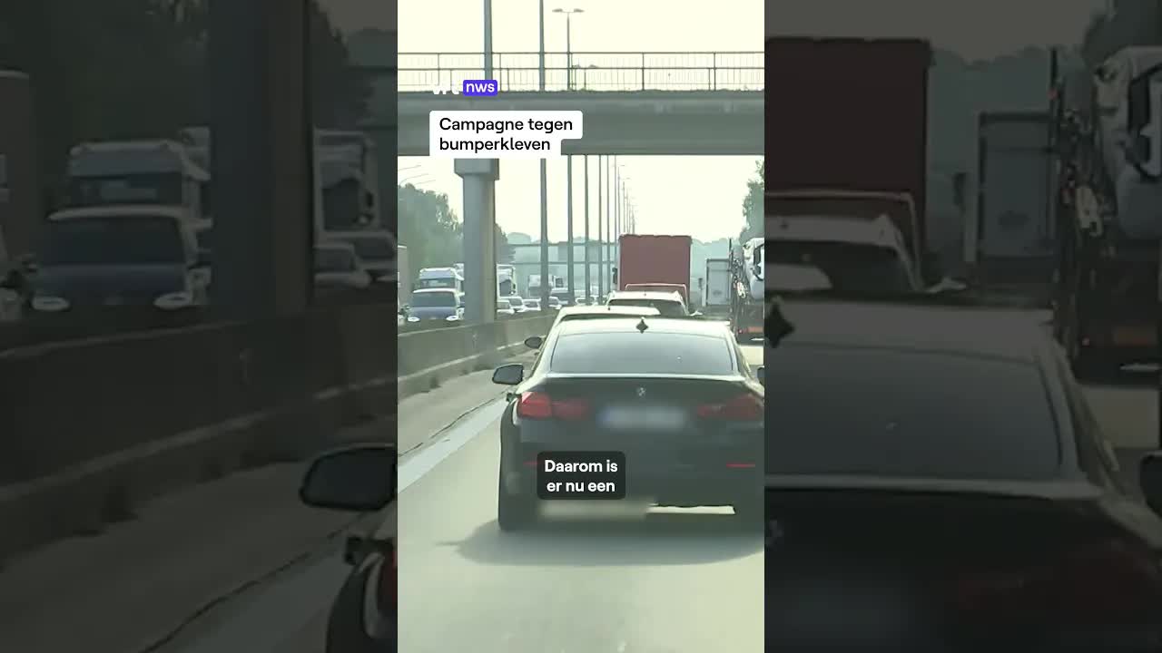 Campagne tegen bumperkleven op de weg