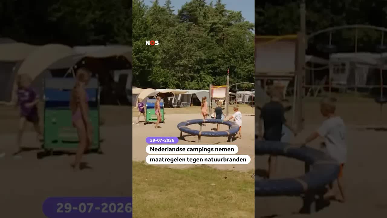 Campings nemen maatregelen tegen natuurbranden