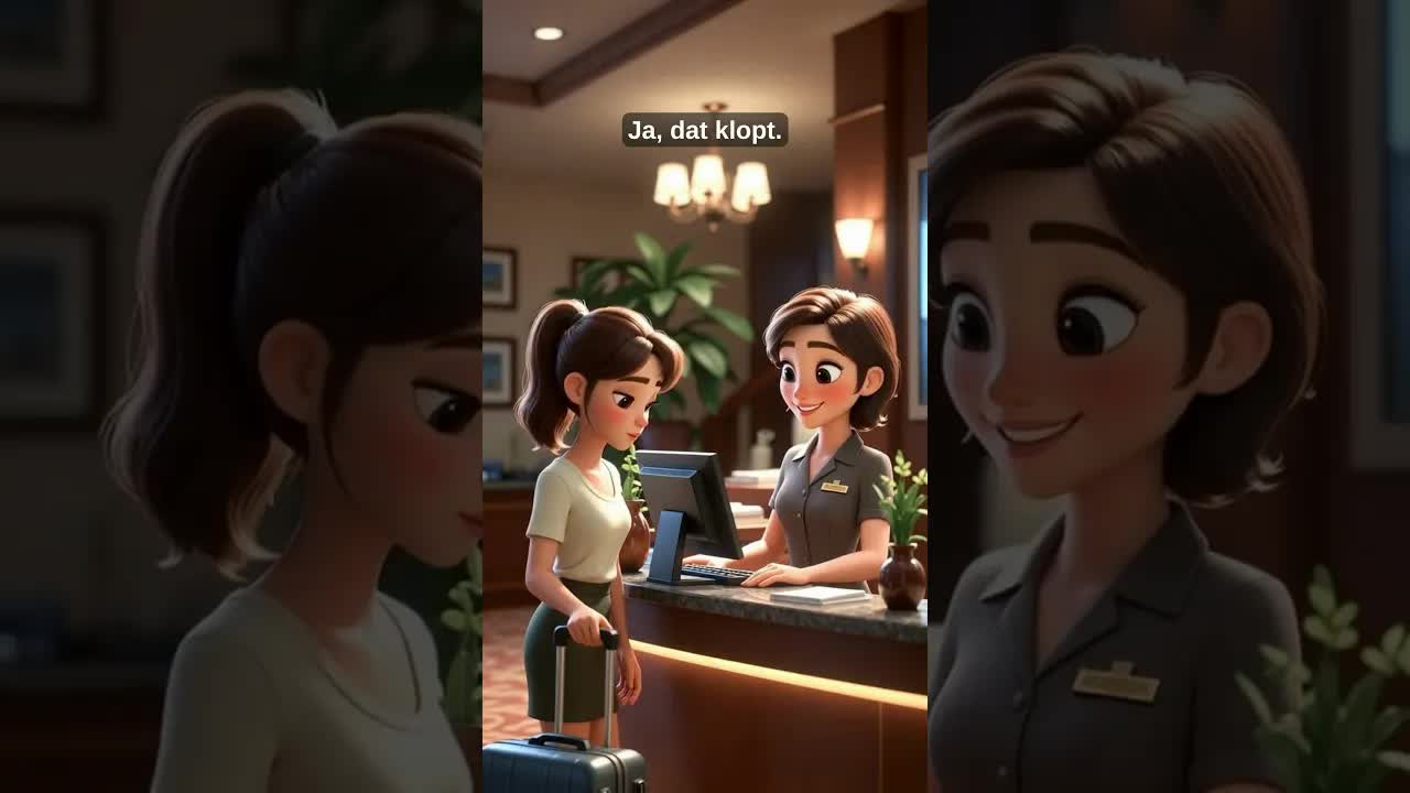 Inchecken in een hotel – Nederlandse gespreksvorm