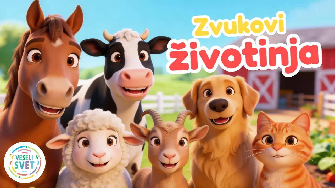 Zvukovi životinja: Pesmica za decu