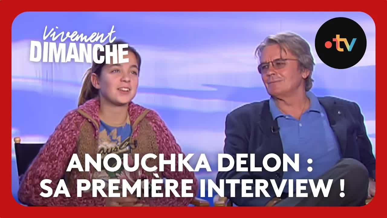 Première interview télé d’Anouchka Delon avec son père