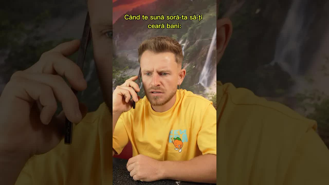 Skit: Soră cere bani prin telefon