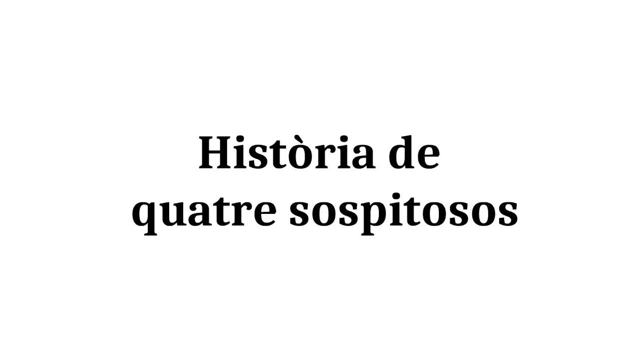 Història de quatre sospitosos: Qui és l'assassí?