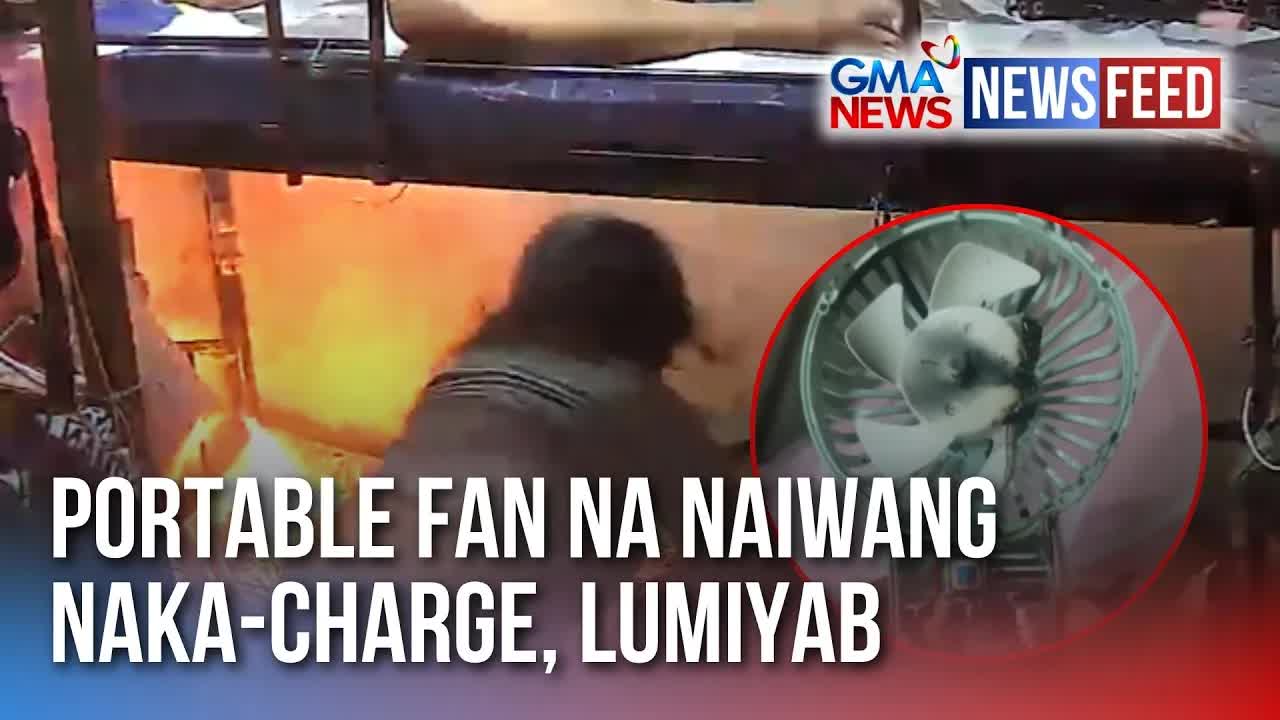 Portable fan na sumabog habang naka-charge