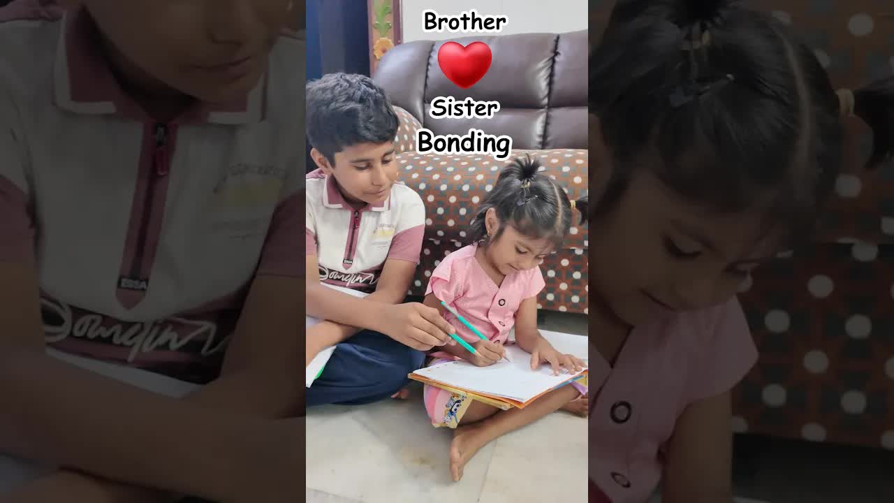 அண்ணன் தங்கைக்கு உதவும் அன்பு நொடி