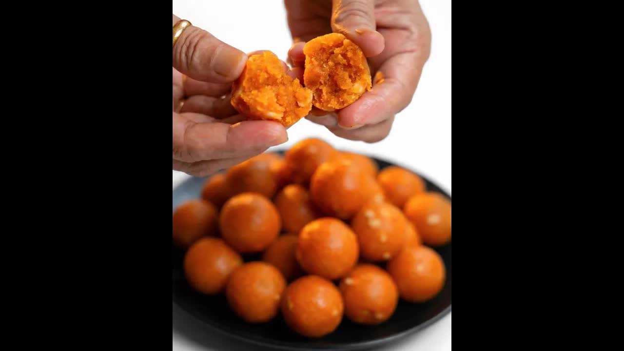घर पर आसान दानेदार मोतीचूर लड्डू रेसिपी