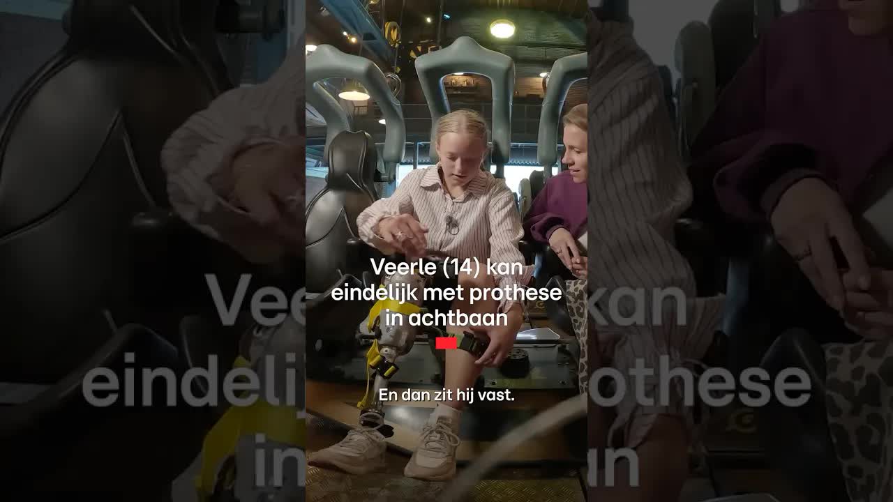 Veiligheidsharnas voor prothesen in de Efteling