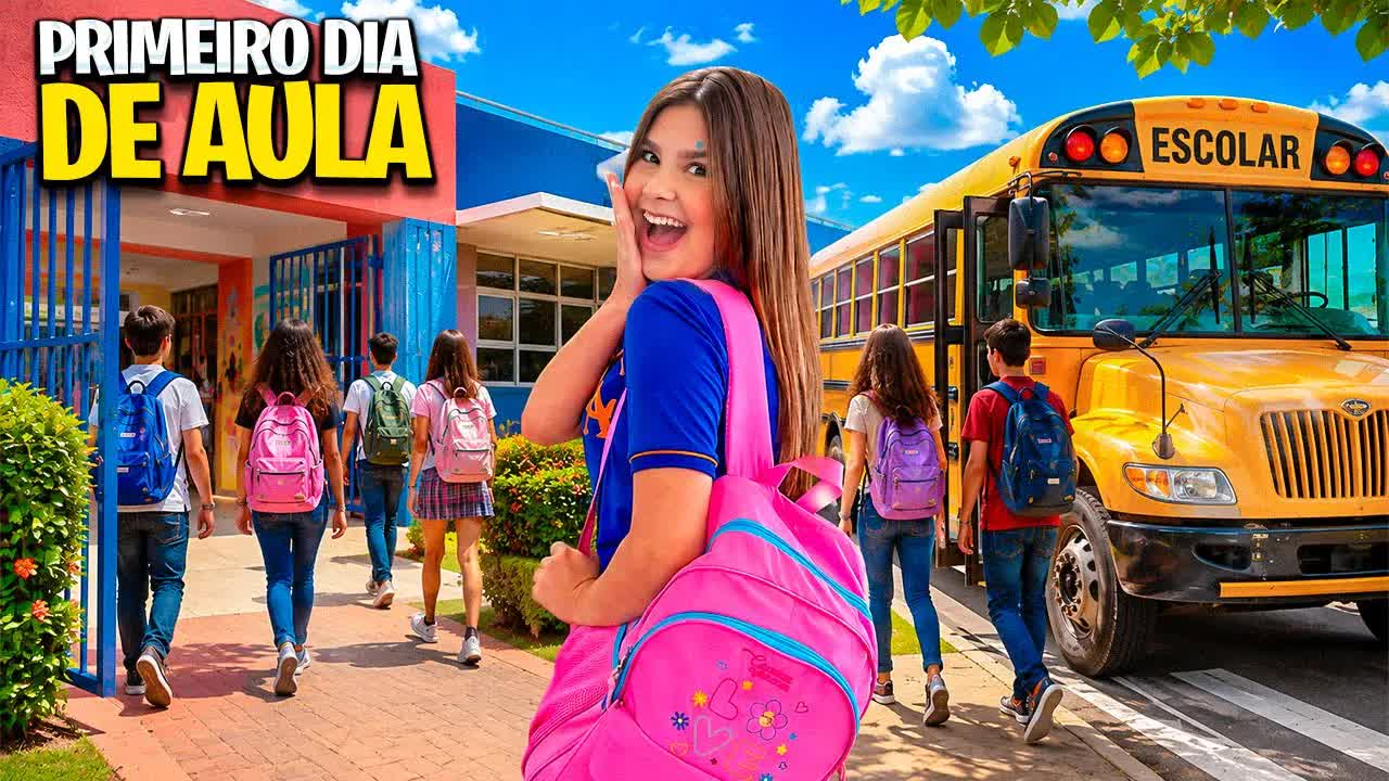 Primeiro dia de aula da Cacau