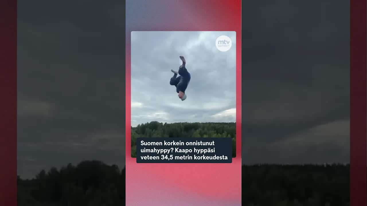 Suomen korkein onnistunut uimahyppy